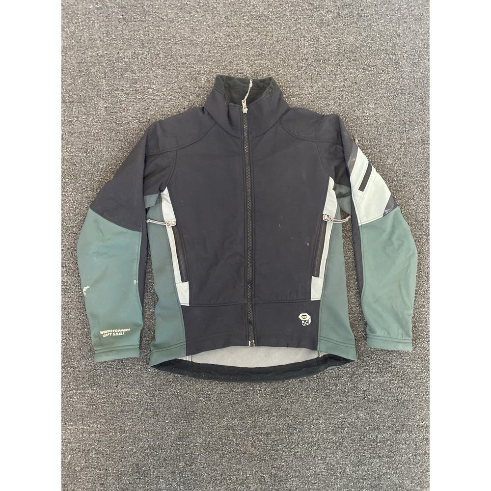 Mountain Hardwear Black and Green Softshell Jacket